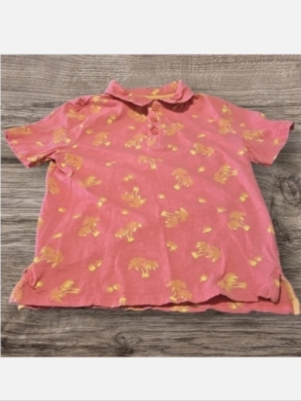 BOY'S RUSTIC BLUE HAWAIIAN POLO SHIRT